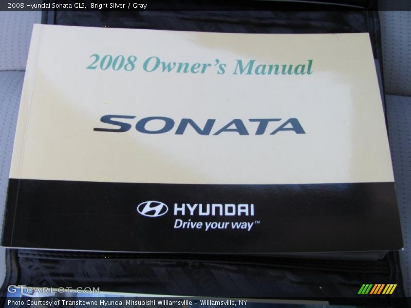 Bright Silver / Gray 2008 Hyundai Sonata GLS