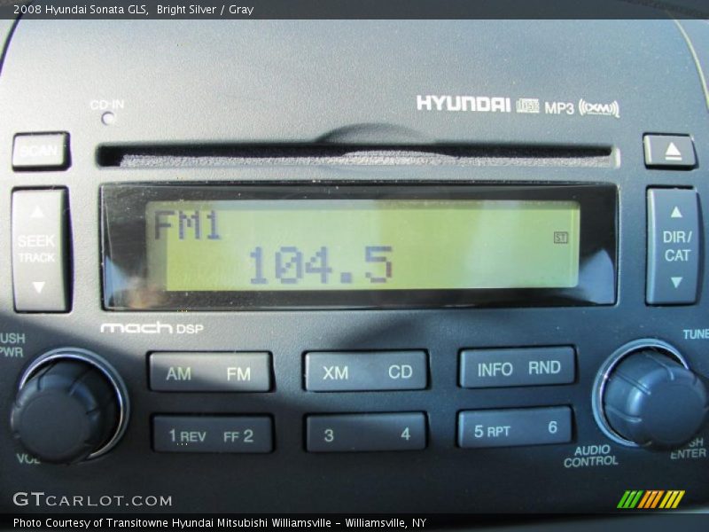 Bright Silver / Gray 2008 Hyundai Sonata GLS