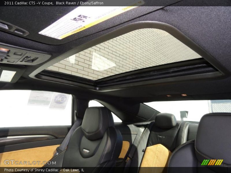 Sunroof of 2011 CTS -V Coupe