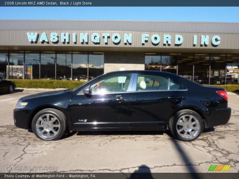 Black / Light Stone 2008 Lincoln MKZ AWD Sedan