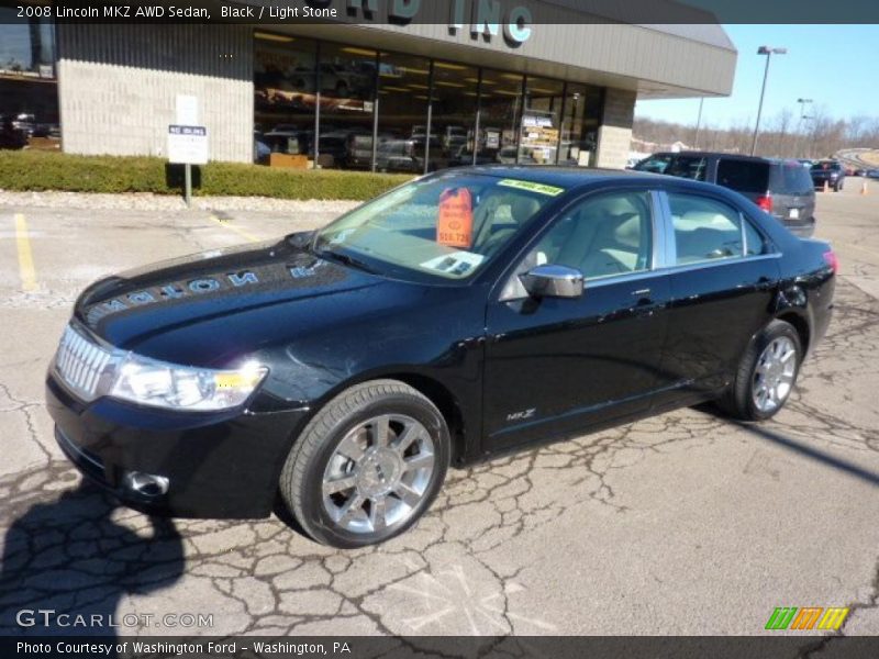 Black / Light Stone 2008 Lincoln MKZ AWD Sedan