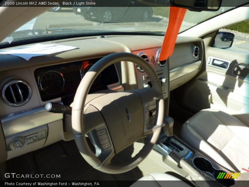 Black / Light Stone 2008 Lincoln MKZ AWD Sedan