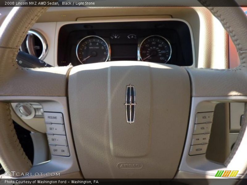 Black / Light Stone 2008 Lincoln MKZ AWD Sedan