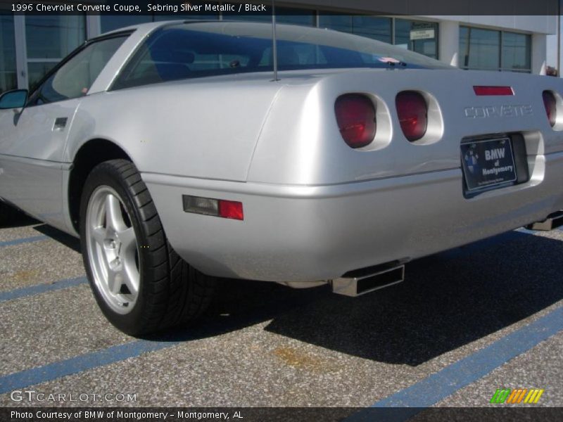 Sebring Silver Metallic / Black 1996 Chevrolet Corvette Coupe