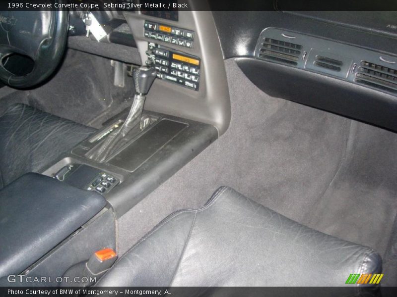 Sebring Silver Metallic / Black 1996 Chevrolet Corvette Coupe