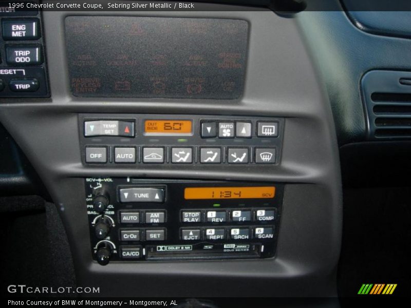 Controls of 1996 Corvette Coupe