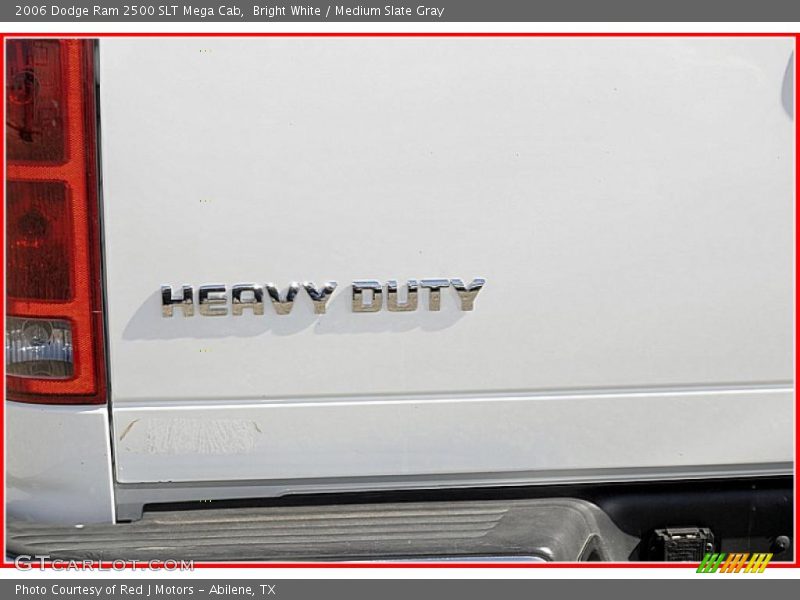 Bright White / Medium Slate Gray 2006 Dodge Ram 2500 SLT Mega Cab