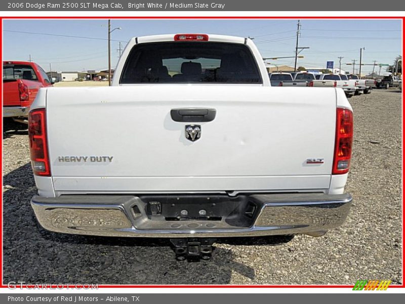 Bright White / Medium Slate Gray 2006 Dodge Ram 2500 SLT Mega Cab