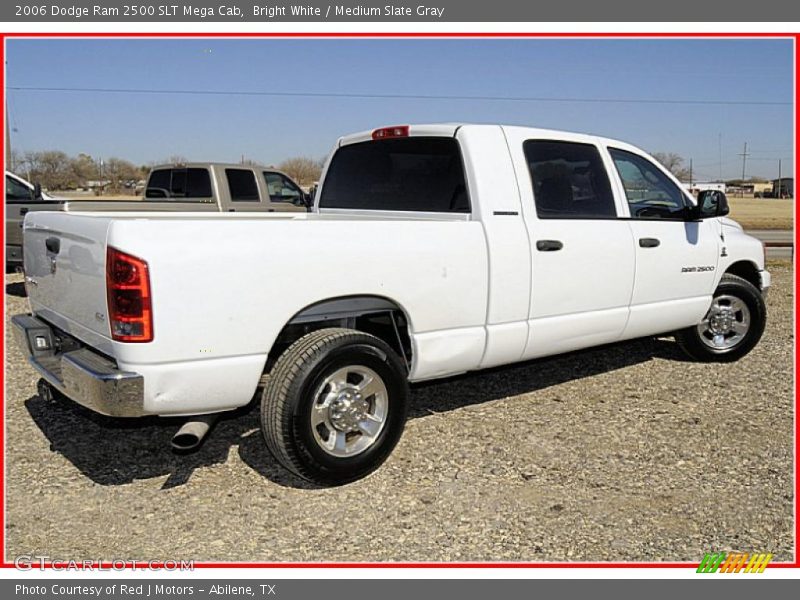 Bright White / Medium Slate Gray 2006 Dodge Ram 2500 SLT Mega Cab