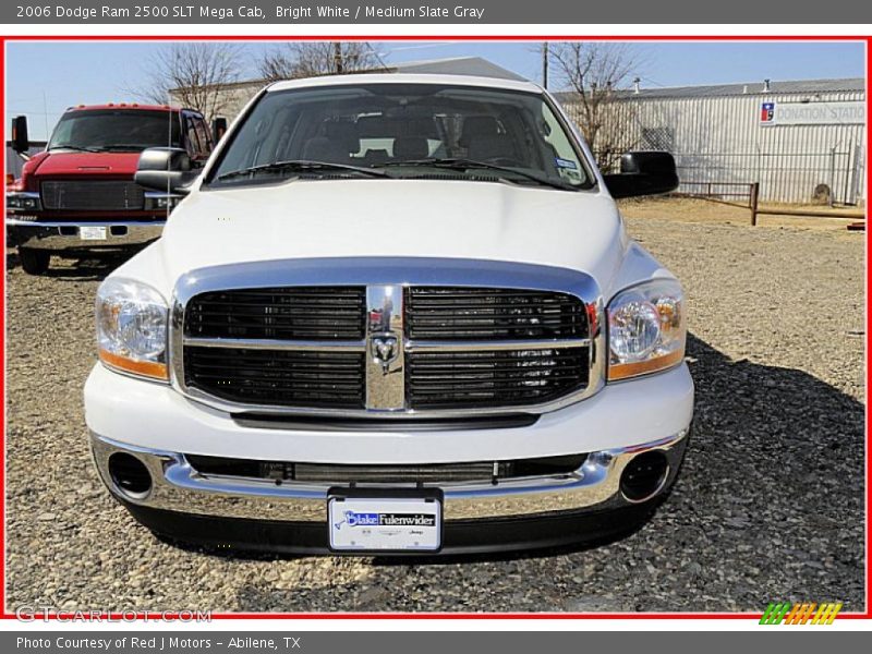 Bright White / Medium Slate Gray 2006 Dodge Ram 2500 SLT Mega Cab