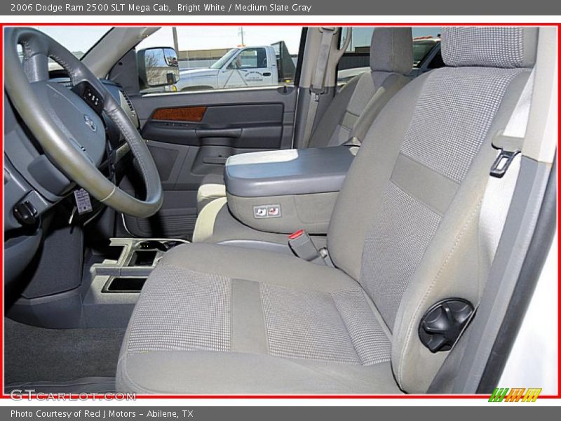 Bright White / Medium Slate Gray 2006 Dodge Ram 2500 SLT Mega Cab