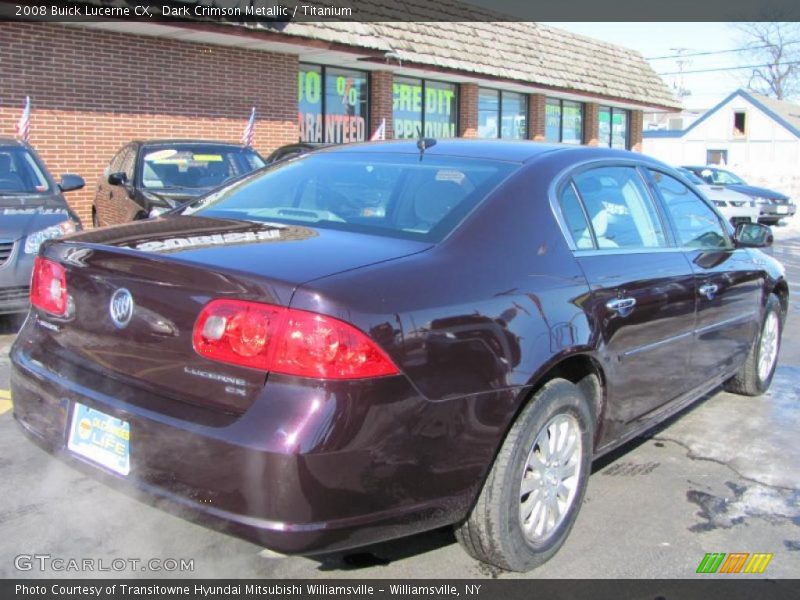 Dark Crimson Metallic / Titanium 2008 Buick Lucerne CX