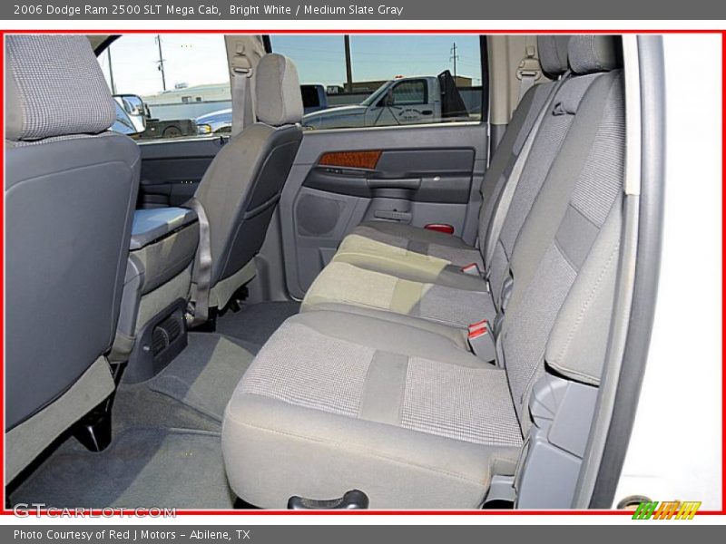 Bright White / Medium Slate Gray 2006 Dodge Ram 2500 SLT Mega Cab