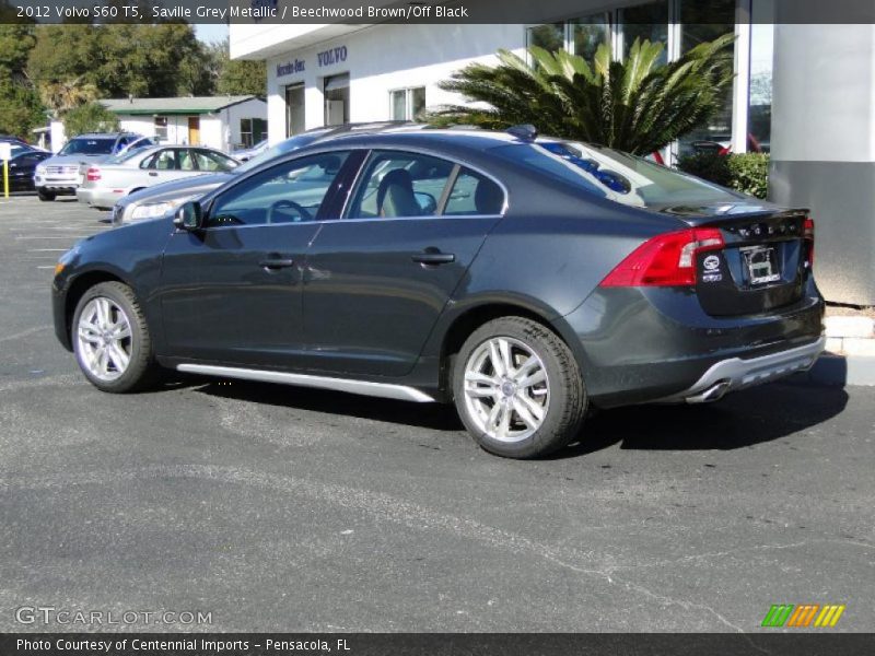 Saville Grey Metallic / Beechwood Brown/Off Black 2012 Volvo S60 T5