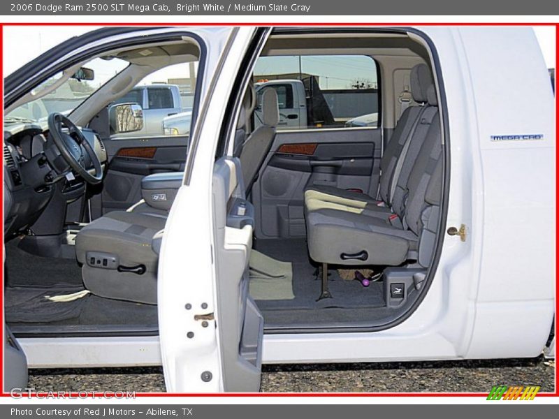 Bright White / Medium Slate Gray 2006 Dodge Ram 2500 SLT Mega Cab