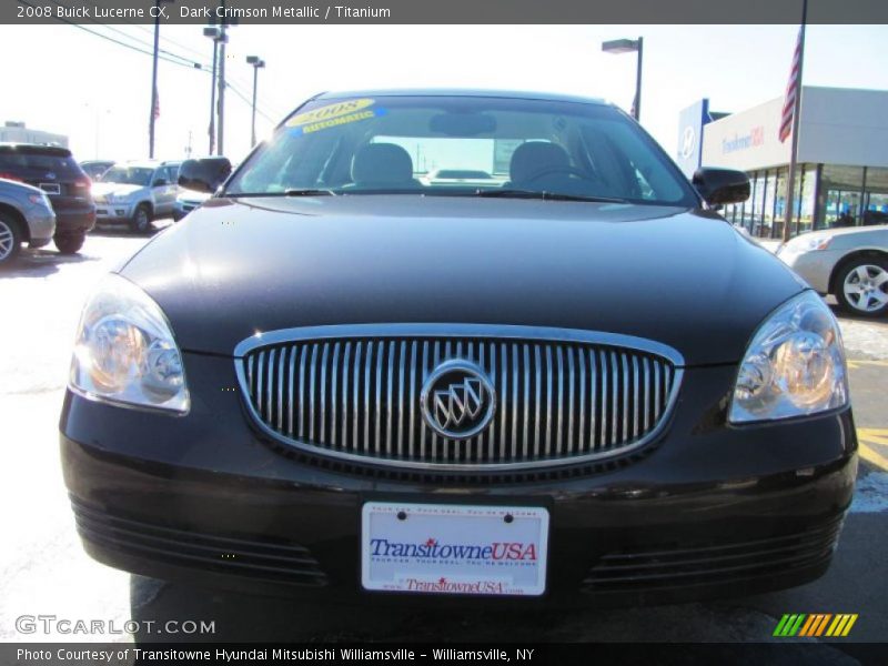 Dark Crimson Metallic / Titanium 2008 Buick Lucerne CX