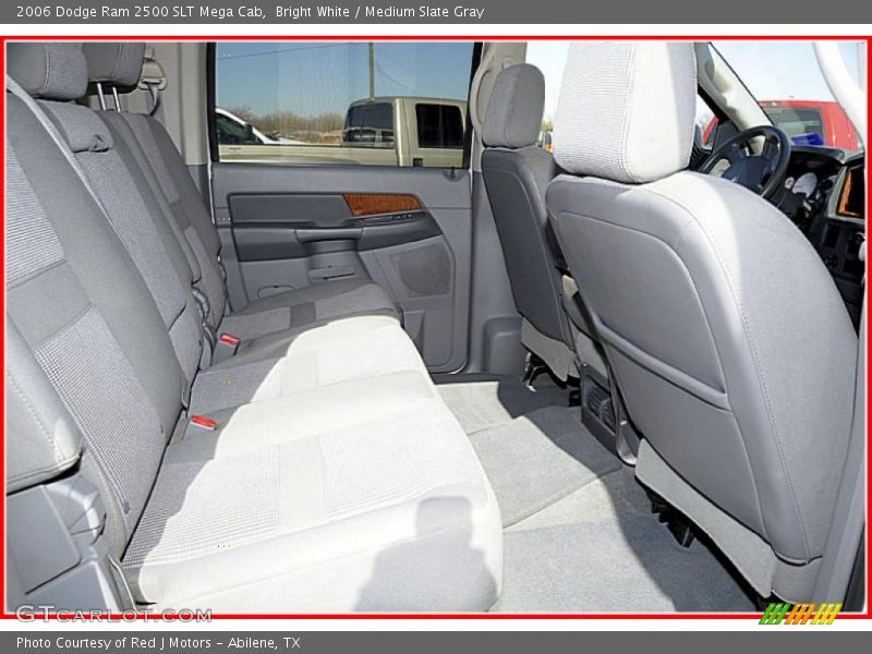 Bright White / Medium Slate Gray 2006 Dodge Ram 2500 SLT Mega Cab