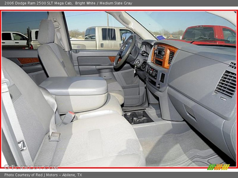 Bright White / Medium Slate Gray 2006 Dodge Ram 2500 SLT Mega Cab