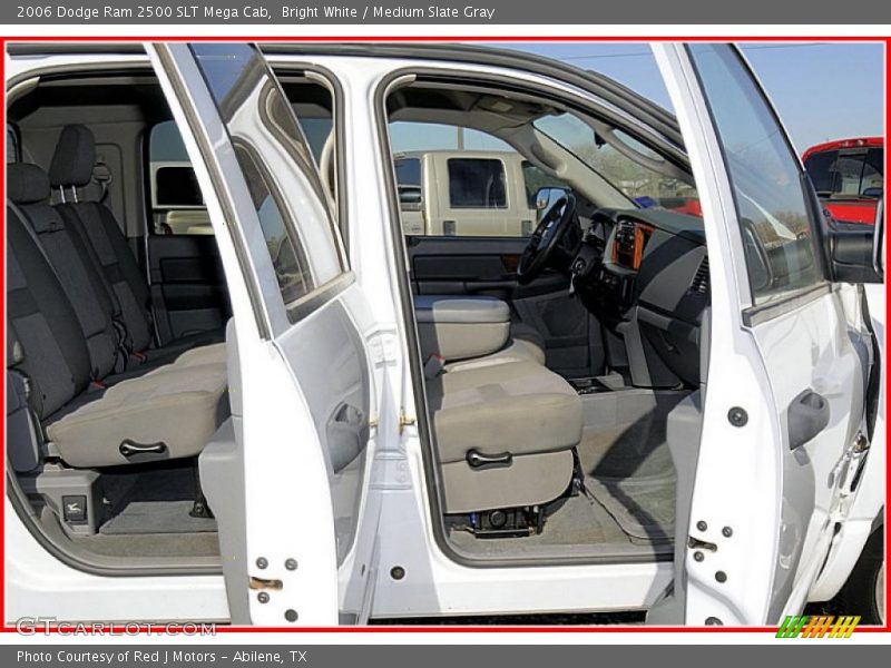 Bright White / Medium Slate Gray 2006 Dodge Ram 2500 SLT Mega Cab