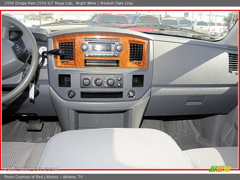 Bright White / Medium Slate Gray 2006 Dodge Ram 2500 SLT Mega Cab