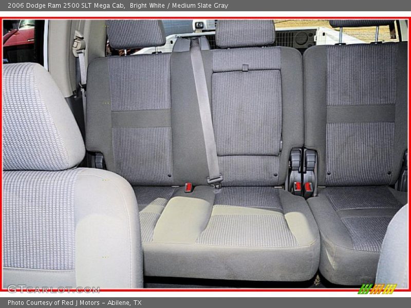 Bright White / Medium Slate Gray 2006 Dodge Ram 2500 SLT Mega Cab