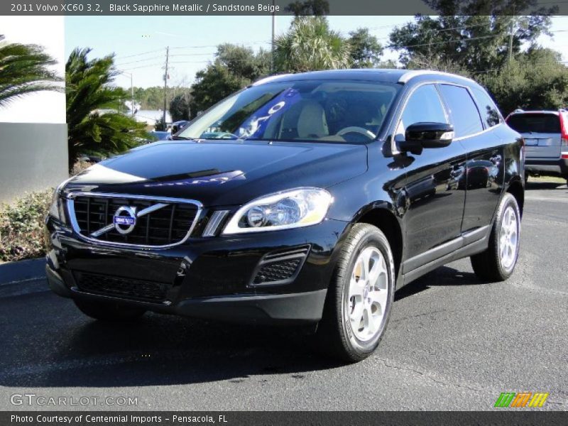Black Sapphire Metallic / Sandstone Beige 2011 Volvo XC60 3.2