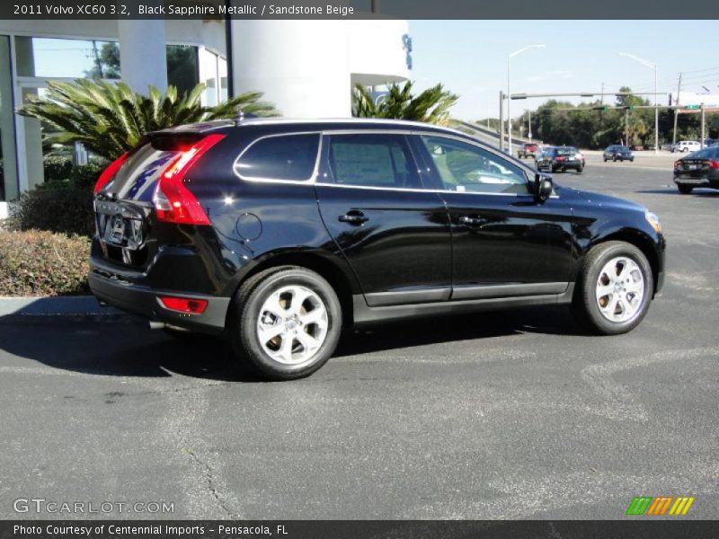 Black Sapphire Metallic / Sandstone Beige 2011 Volvo XC60 3.2