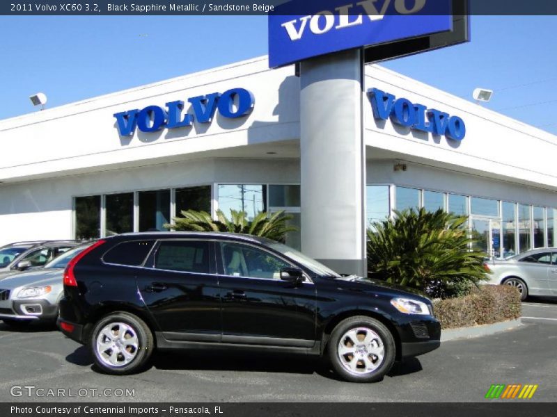 Black Sapphire Metallic / Sandstone Beige 2011 Volvo XC60 3.2