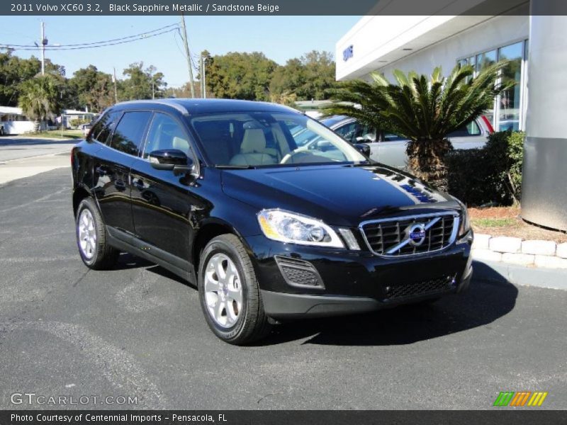 Black Sapphire Metallic / Sandstone Beige 2011 Volvo XC60 3.2