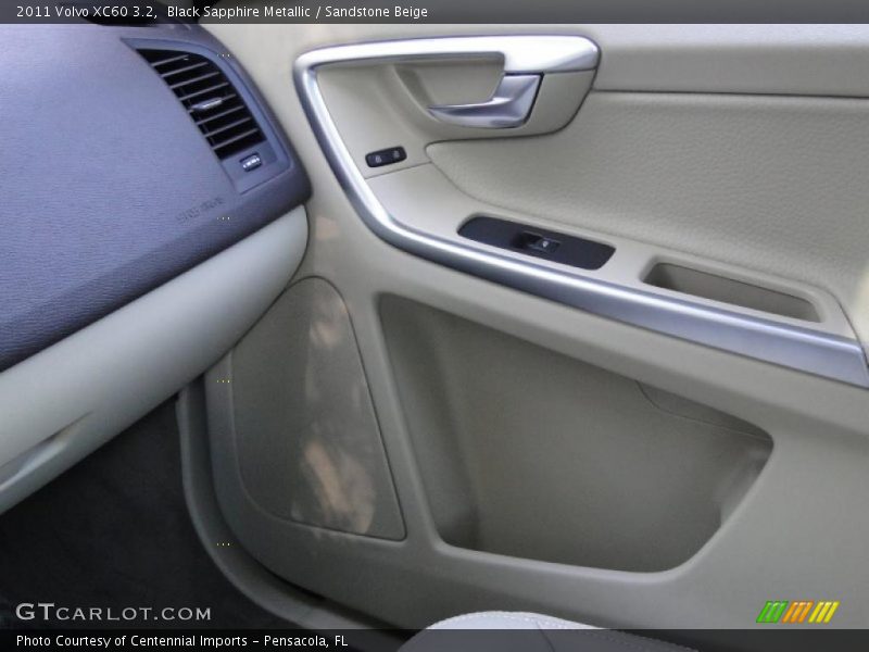 Black Sapphire Metallic / Sandstone Beige 2011 Volvo XC60 3.2