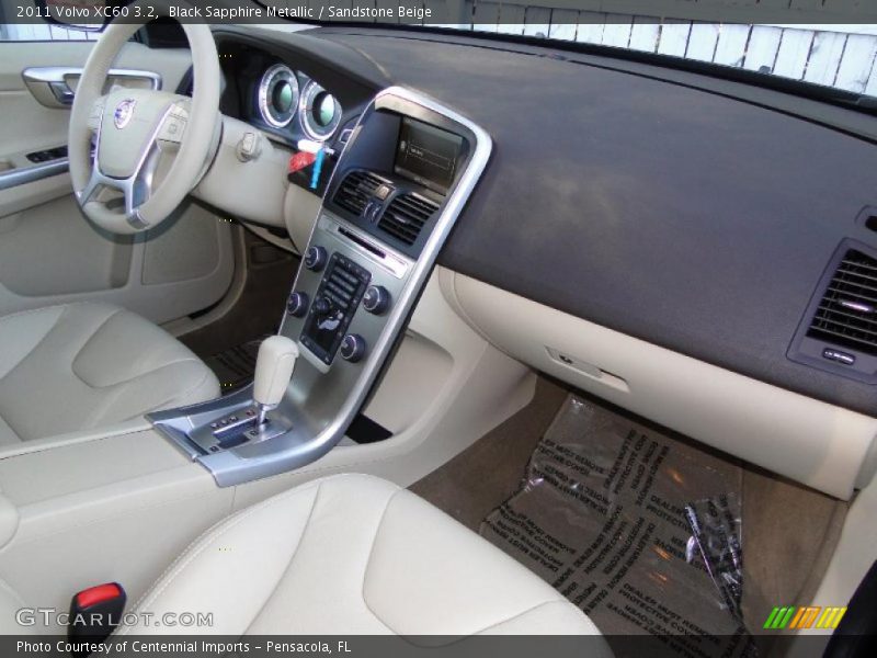 Black Sapphire Metallic / Sandstone Beige 2011 Volvo XC60 3.2