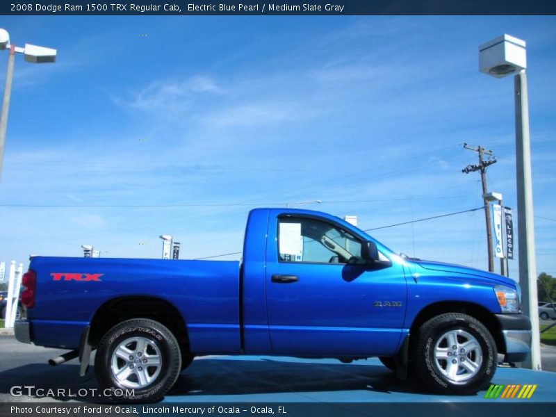 Electric Blue Pearl / Medium Slate Gray 2008 Dodge Ram 1500 TRX Regular Cab