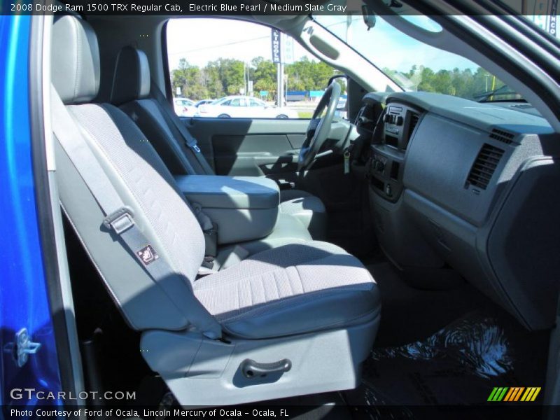 Electric Blue Pearl / Medium Slate Gray 2008 Dodge Ram 1500 TRX Regular Cab