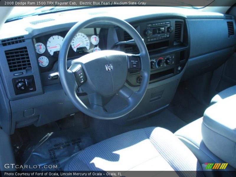 Electric Blue Pearl / Medium Slate Gray 2008 Dodge Ram 1500 TRX Regular Cab