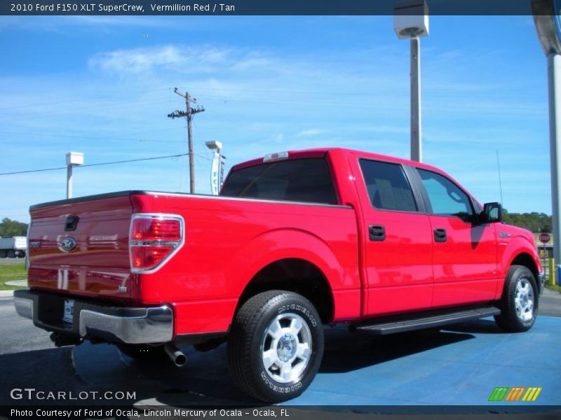 Vermillion Red / Tan 2010 Ford F150 XLT SuperCrew