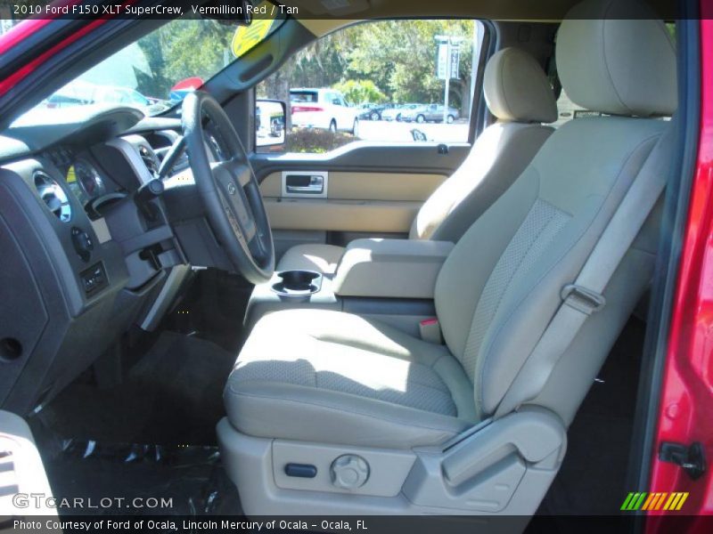 Vermillion Red / Tan 2010 Ford F150 XLT SuperCrew