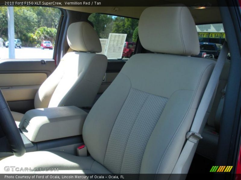 Vermillion Red / Tan 2010 Ford F150 XLT SuperCrew