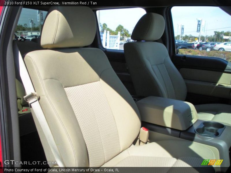 Vermillion Red / Tan 2010 Ford F150 XLT SuperCrew
