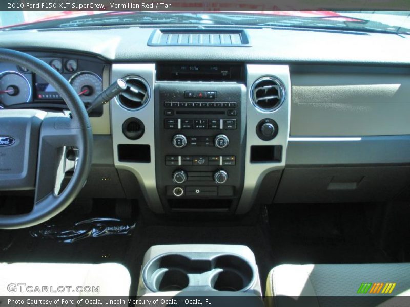 Vermillion Red / Tan 2010 Ford F150 XLT SuperCrew
