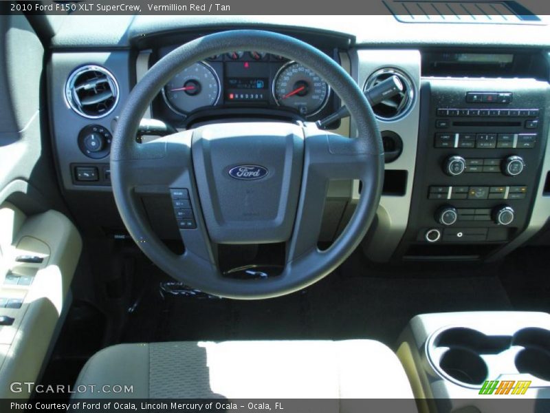 Vermillion Red / Tan 2010 Ford F150 XLT SuperCrew