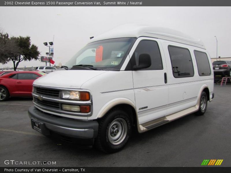 Summit White / Neutral 2002 Chevrolet Express 1500 Passenger Conversion Van