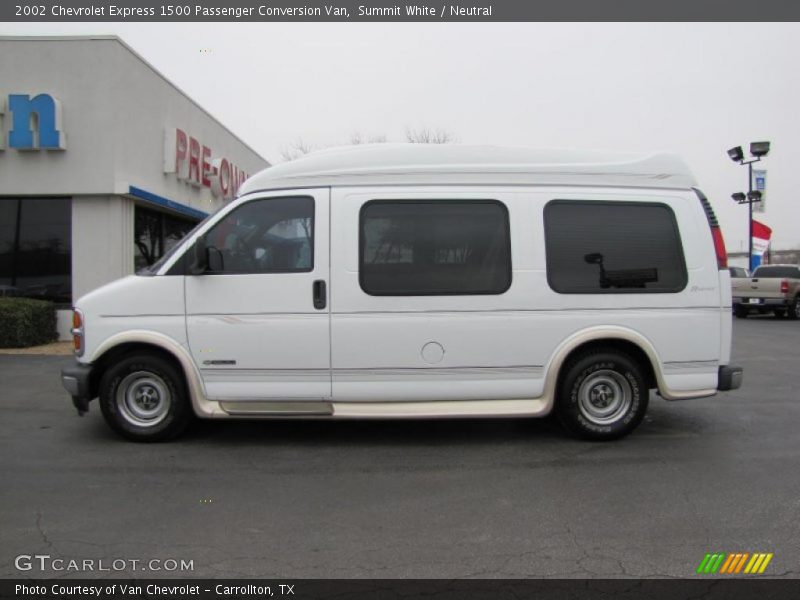 Summit White / Neutral 2002 Chevrolet Express 1500 Passenger Conversion Van