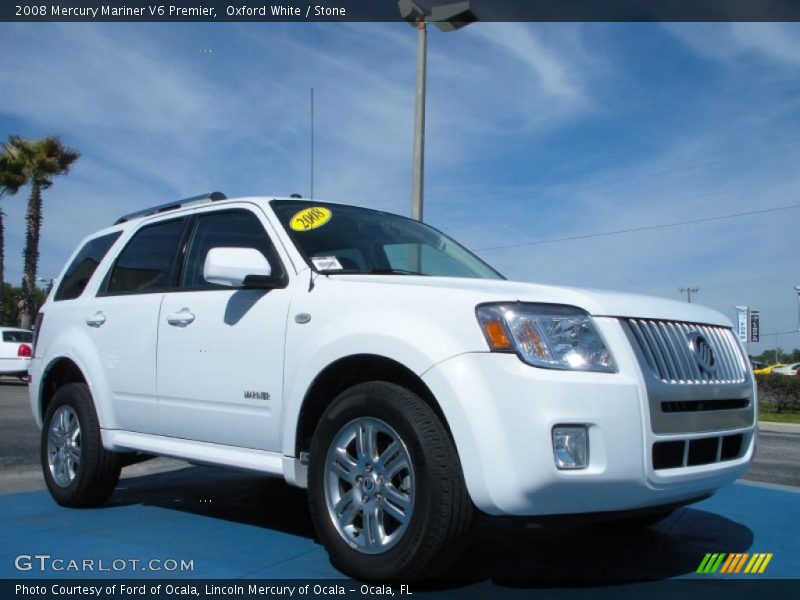 Oxford White / Stone 2008 Mercury Mariner V6 Premier