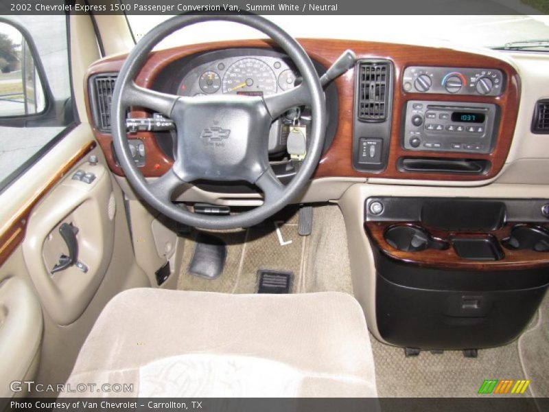 Dashboard of 2002 Express 1500 Passenger Conversion Van