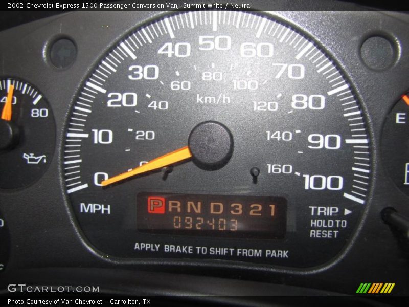 Summit White / Neutral 2002 Chevrolet Express 1500 Passenger Conversion Van