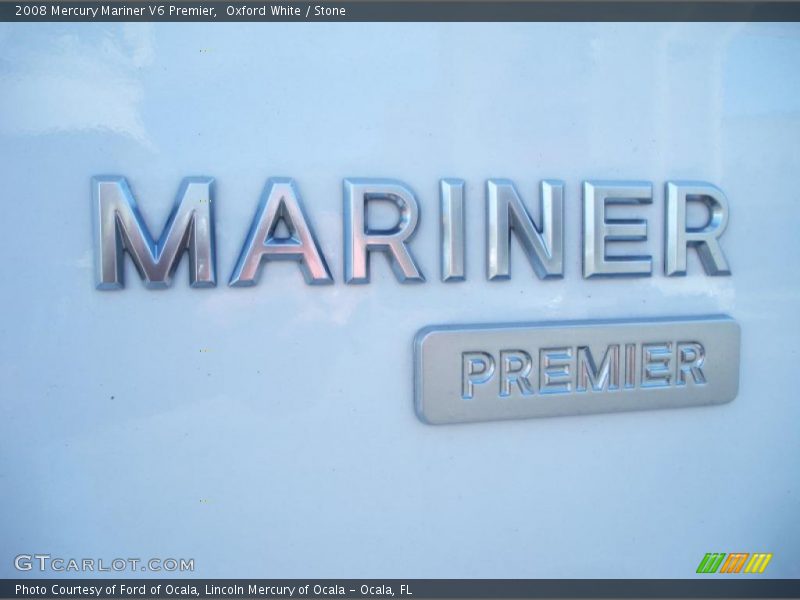 Oxford White / Stone 2008 Mercury Mariner V6 Premier