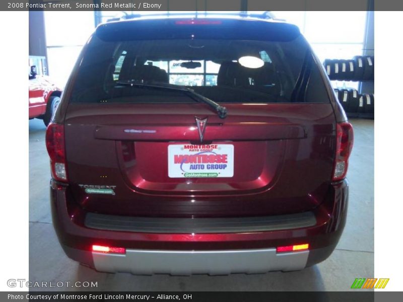 Sonoma Red Metallic / Ebony 2008 Pontiac Torrent