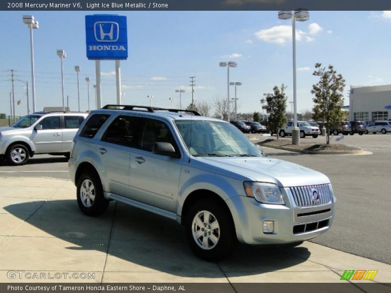 Light Ice Blue Metallic / Stone 2008 Mercury Mariner V6