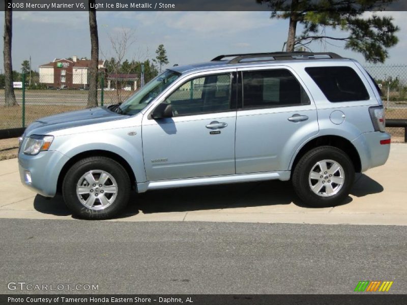 Light Ice Blue Metallic / Stone 2008 Mercury Mariner V6