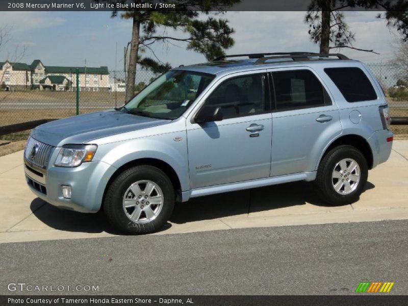 Light Ice Blue Metallic / Stone 2008 Mercury Mariner V6